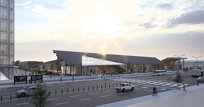 유성복합터미널 외부 투시도. /뉴시스