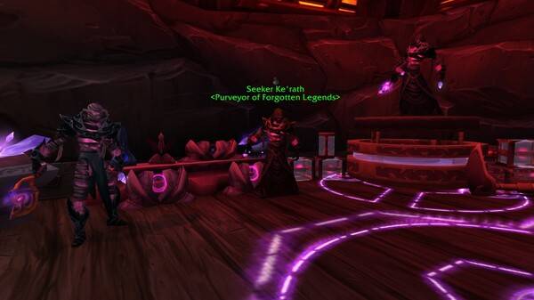 - 전설 아이템을 재구매하게 해주는 NPC의 모습