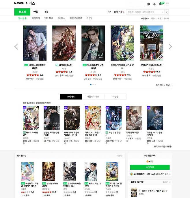 네이버 웹툰ㆍ시리즈에 쓰는 쿠키 보다 넷플릭스 광고형 스탠다드 서비스를 선택하는 게 낫다 / 출처=IT동아