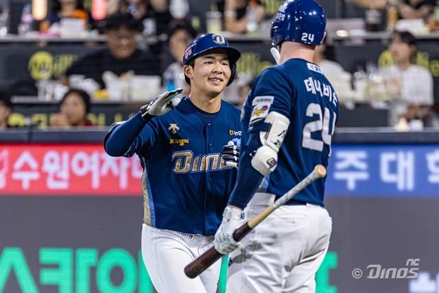 비시즌 훈련에 매진 중인 김휘집. 사진=NC 제공
