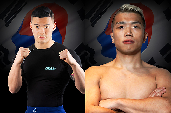 제8대 로드FC 미들급 챔피언 황인수(왼쪽), 로드FC 미들급 잠정 챔피언 임동환. 사진=세계격투스포츠협회