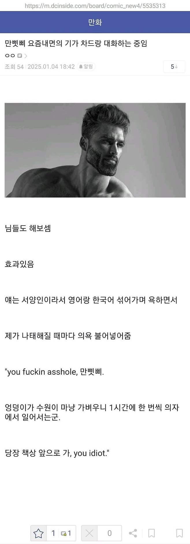 1.jpg 요새 디시에서 유행하는 기가차드 밈...jpg