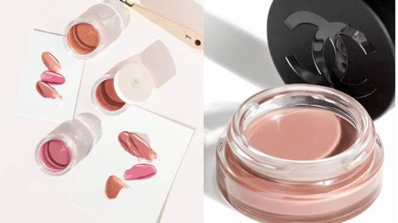 '샤넬 저렴이'로 유명해진 다이소 손앤박 아티 스프레드 컬러 밤(좌). 오른쪽은 샤넬 레드 까멜리아 립앤치크밤. 다이소·샤넬 홈페이지 캡처