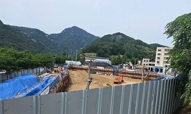 합천영상테마파크 내 호텔 건립 공사 현장. 뉴스1