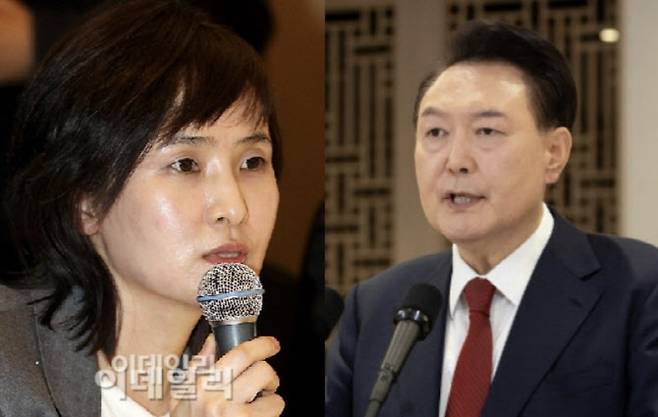 내란 우두머리 혐의로 제포된 윤석열 대통령이 신정아 전 동국대 교수의 학력위조 등을 조사한 당시의 이야기가 회자되고 있다. (사진=이데일리 DB, 연합뉴스)