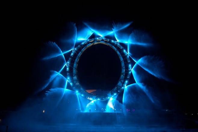 여수 엑스포해양공원 빅오쇼 모습