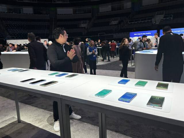 22일(현지시간) 미국 새너제이에 위치한 SAP센터에서 개최된 '갤럭시 언팩 2025' 행사장 뒷편에 마련된 체험존 모습(사진=지디넷코리아)