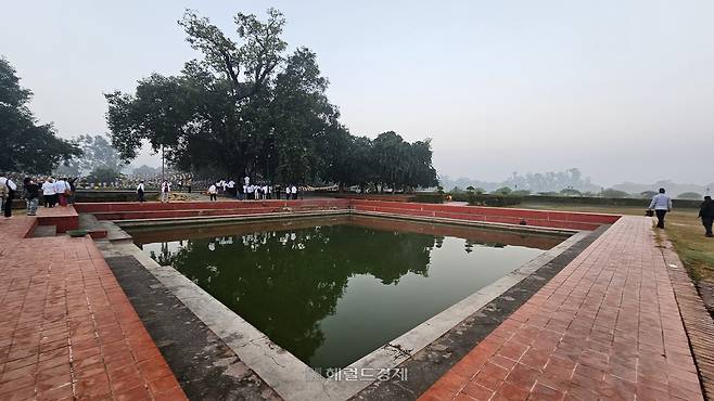 마야데비당 앞 싯다르타 연못