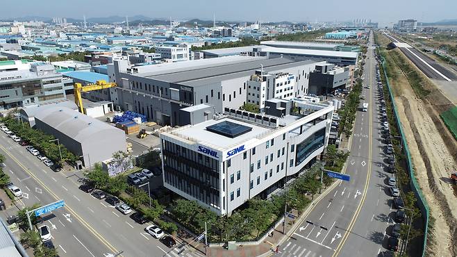 경기도 안산시 단원구에 있는 산일전기 전경. /산일전기 제공