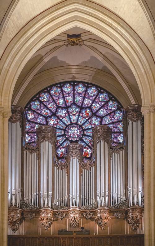 노트르담 대성당의 그랜드 오르간은 7800개의 파이프로 구성된 세계에서 가장 큰 파이프 오르간 중 하나다. 화재 이후 하나씩 분리한 후 청소해 더 깨끗하고 선명한 소리를 들을 수 있다. 게티이미지뱅크 제공