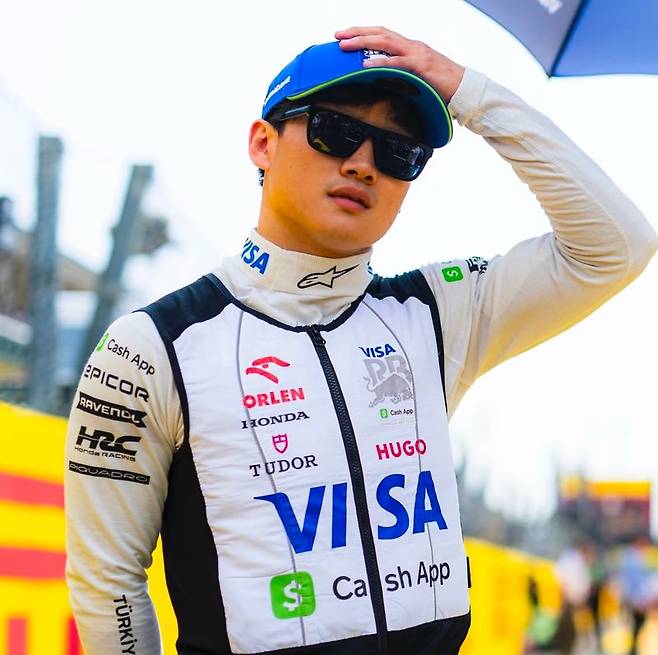 츠노다 유키 F1 RB 드라이버. 인스타그램 캡처