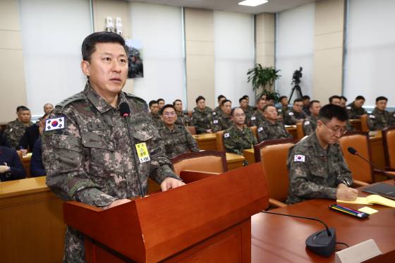 지난해 12월 10일 국회 국방위원회 긴급 현안질의에 출석한 정성우 전 국군방첩사령부 1처장. 뉴스1