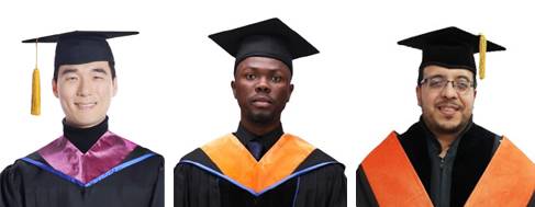 정성현 씨(왼쪽부터), 모하마드 함자 씨, 사이드 알리 씨. 한국과학기술원(KAIST) 제공