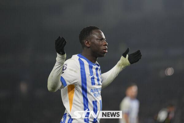 브라이튼 앤 호브 앨비언 윙포워드 얀쿠바 민테. 사진┃뉴시스/AP