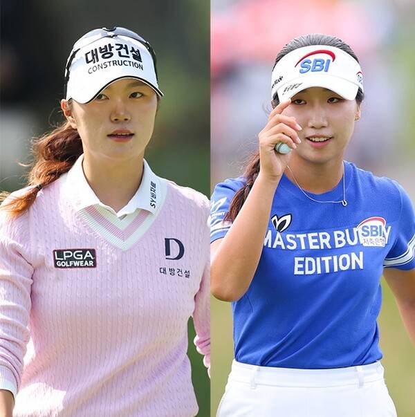 2025년 유럽여자프로골프투어(LET) PIF 사우디 레이디스 인비테이셔널에 출전한 한국여자프로골프(KLPGA) 투어 멤버 김민선7, 이동은 프로. 사진제공=KLPGA