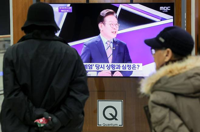 MBC '100분 토론'에 출연한 이재명 더불어민주당 대표 (사진 = 연합뉴스)