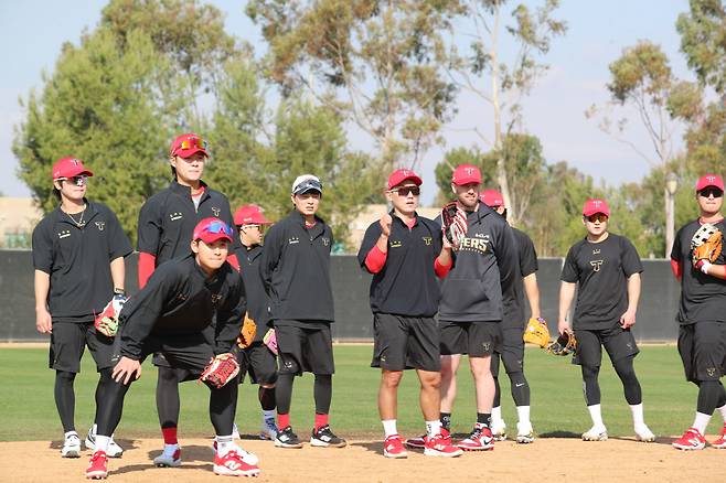 KIA 타이거즈 선수단의 모습.