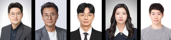 (좌측부터) 장재영 한양대 교수, 조진한 고려대 교수, 최재진 한양대 박사과정생, 모정민 고려대 박사, 정재민 한양대 박사