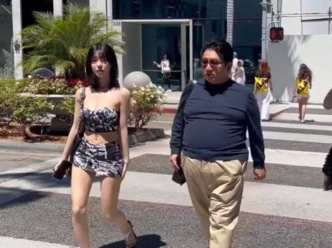 BJ 과즙세연, 방시혁 하이브 의장 /사진=유튜브 채널 'I am Walking'갈무리