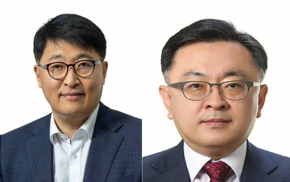 김태균(왼쪽) 신임 서울시 행정1부시장과 김성보 서울시 행정2부시장. 서울시 제공