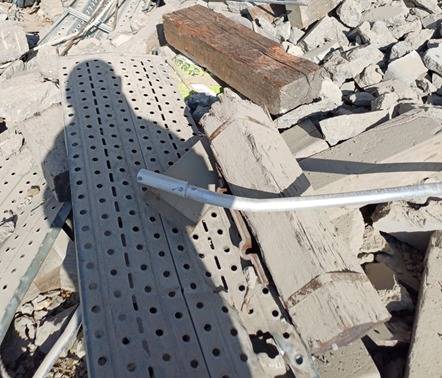 서울세종고속도로 안성구간 사고 현장 모습.(독자 제공)