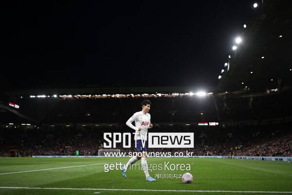 ▲ 맨체스터 유나이티드의 홈경기장인 올드 트래포드에서 뛰었던 토트넘 홋스퍼 주장 손흥민.