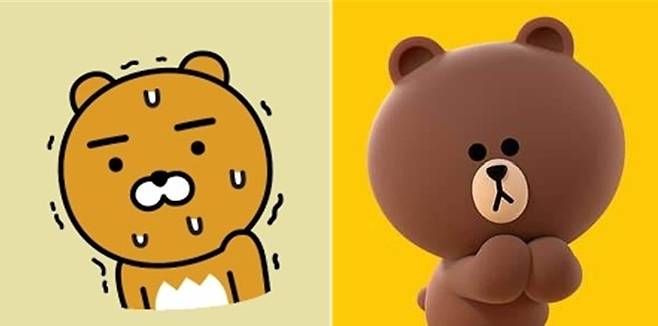 사진=카카오프렌즈·라인프렌즈