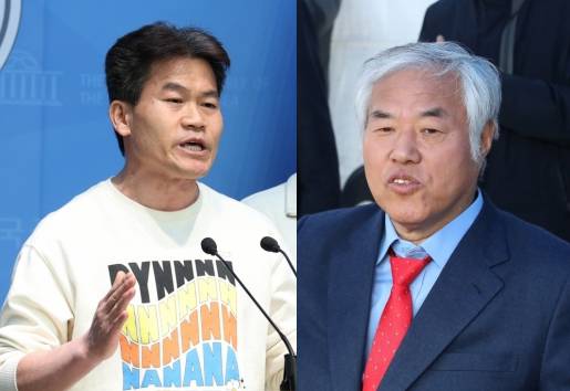역사 강사 전한길씨(왼쪽)와 전광훈 사랑제일교회 목사. /사진=뉴스1