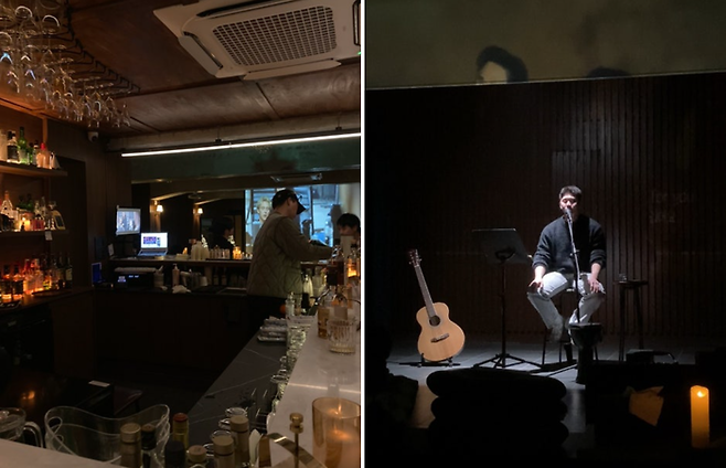 더뷰게스트하우스 뮤직라운지/사진=김지은 여행+ 기자