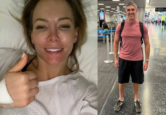 로라 맥퍼슨(35·왼쪽)과 존 레너드(44)./사진=더선