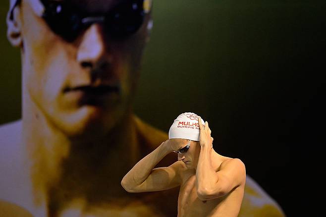 2016년 프랑스 수영선수권 대회에 참가한 아넬.