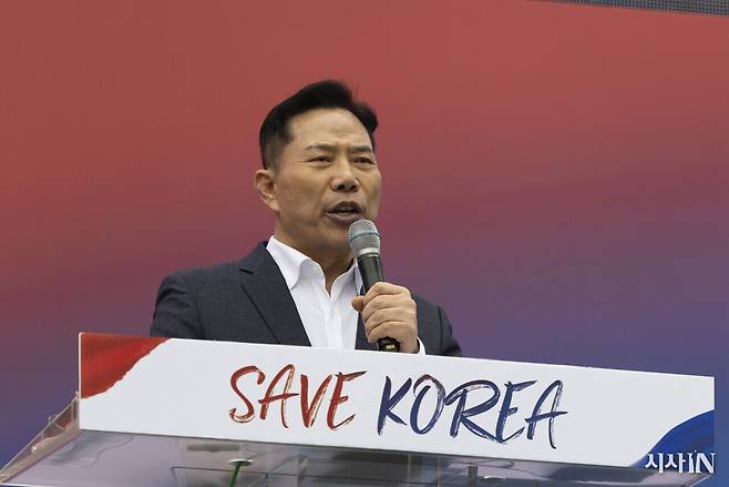 세이브코리아 대표인 손현보 목사. ⓒ시사IN 이명익