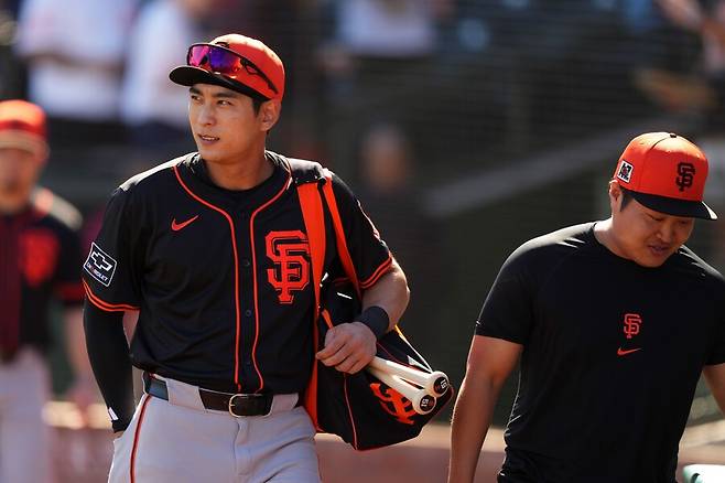 ▲ 지난해 부상으로 시즌 절반 이상을 날린 이정후의 올해 최대 관건은 건강이다. 이정후는 절치부심했고 올해 시범경기에서 12경기에 출전, 타율 .300, 출루율 .400, 장타율 .567, OPS .967 2홈런 5타점을 기록하면서 부활을 예고했다. ⓒ연합뉴스/AP통신