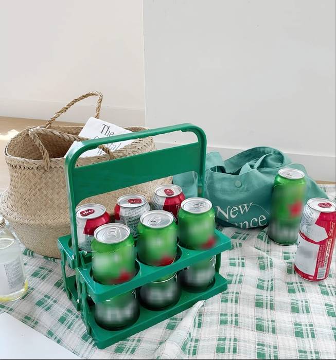 감성 6구 음료 트레이