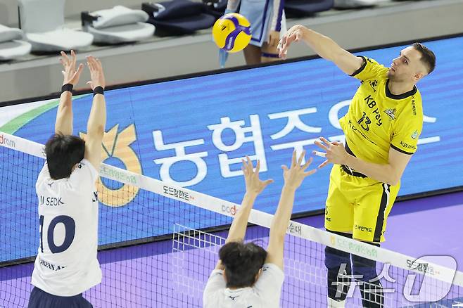 KB손해보험의 안드레스 비예나. /뉴스1 ⓒ News1 민경석 기자