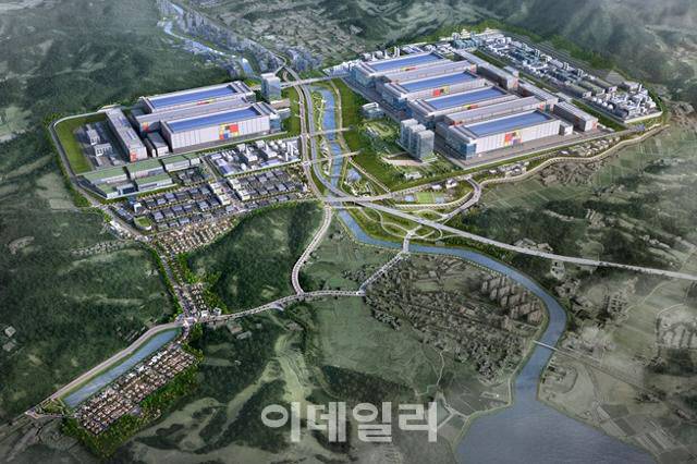 내년 하반기 착공이 예정된 경기 용인시 첨단시스템반도체 국가산업단지 조감도. (자료=LH)