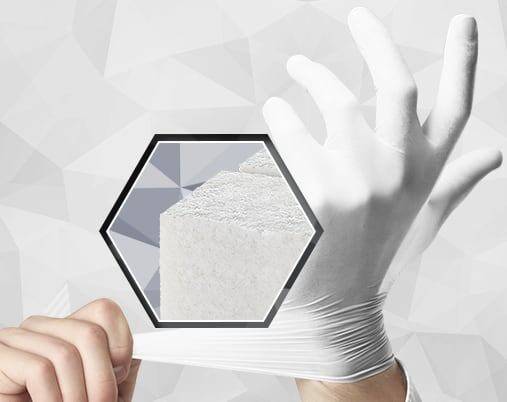 Medical gloves made from latex products by Kumho Petrochemical. /Courtesy of Kumho Petrochemical