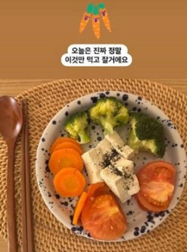 서동주가 올린 식단./사진=서동주 인스타그램 캡처
