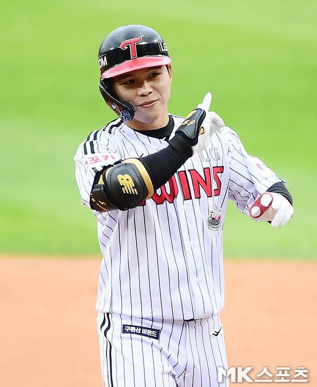 LG 문성주는 26일 잠실 한화전에서 결승타의 주인공이 됐다. 사진=김영구 기자