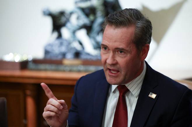 마이크 왈츠 미국 백악관 국가안보보좌관 ⓒ로이터=연합뉴스