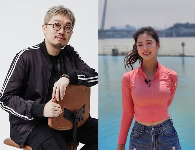 피독 빅히트 뮤직 프로듀서, 김가영 MBC 기상캐스터. 사진 | 하이브, 김가영 개인 채널