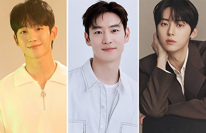 좌측부터 정해인, 이제훈, 황민현. 희망브리지 제공