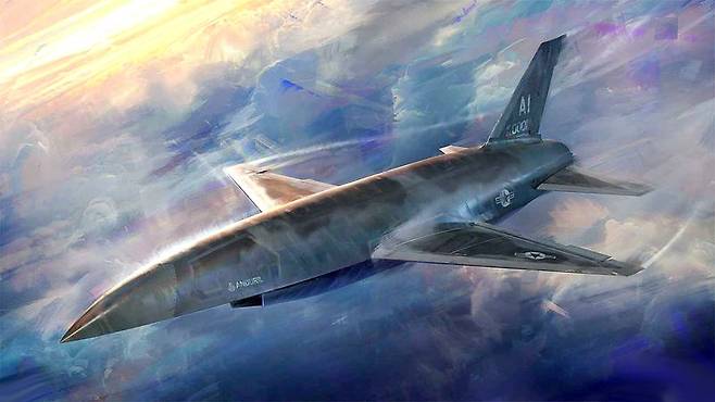 지난해 4월 24일(현지시간) 미국 무인 방산업체 안두릴 인더스트리(Anduril Industries)와 미국 군수기업 제너럴 아토믹스(General Atomix)가 보잉, 록히드 마틴, 노스롭 그루먼 등 굴지의 방위 산업체들을 제치고 미국 공군의 6세대 전투기 F-47의 무인기 개발 파트너이자 협업 전투항공기(CCA) 개발 계약 수주에 성공했다고 미 정보통신 전문매체 테크크런치가 밝혔다. 안두릴의 CCA 이미지. 사진=안두릴 홈페이지 캡처