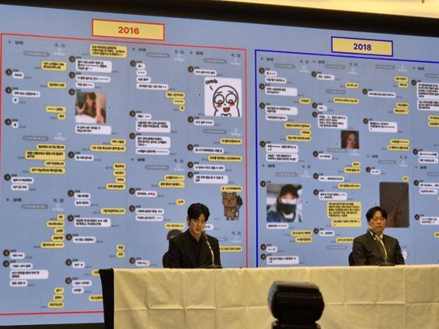 31일 오후 서울 마포구에 위치한 스탠포드호텔에서는 배우 김수현의 긴급 기자회견이 열렸다. 현장에는 김수현의 법률대리인인 법무법인 엘케이비앤파트너스 김종복 변호사와 김수현, 안성수 골드메달리스트 대표이사가 참석했다. 우다빈 기자