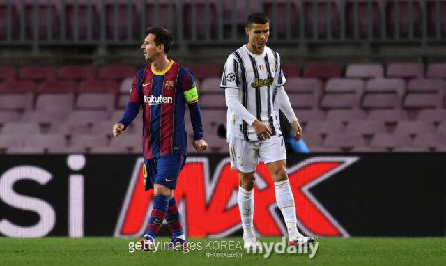 메시와 호날두./게티이미지코리아