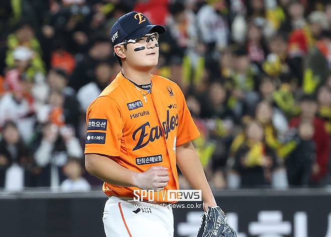 ▲ 한화의 새 마무리 투수로 낙점되며 자신의 1차적인 꿈을 이룬 김서현은 보직 전환 이후 세 경기에서 무실점을 기록하며 좋은 출발을 알렸다. ⓒ곽혜미 기자