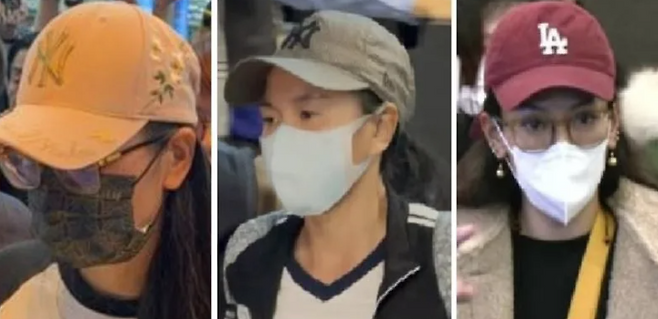 대만에서 추방당한 중국인 왕훙 3명. 왼쪽부터 야야, 샤오웨이, 은치. 야후대만 캡처