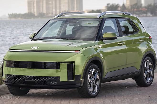 현대차 '베뉴 풀체인지' 상상도 (출처 : AUTOYA)