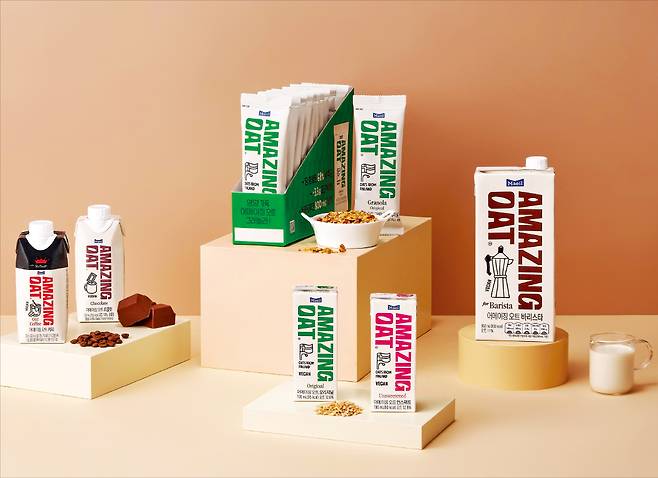 매일유업의 귀리 우유 ‘어메이징 오트’ 제품. 매일유업 제공