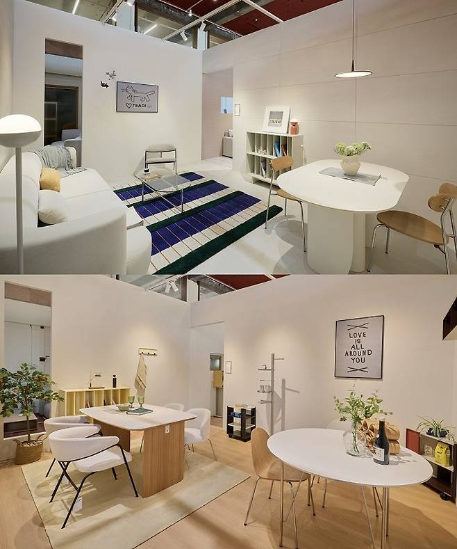 무브먼트랩 협업 쇼룸 내부 모습. LX하우시스 제공